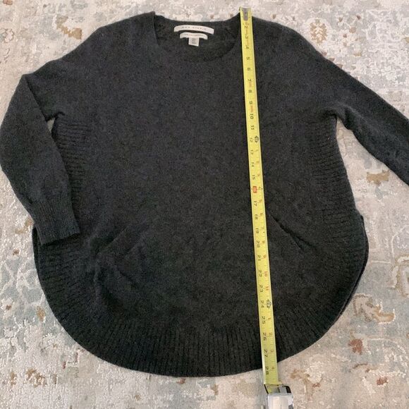 MAX STUDIO cashmere sweater kanga pockets crewneck rounded hemline women’s S - Picture 7 of 8